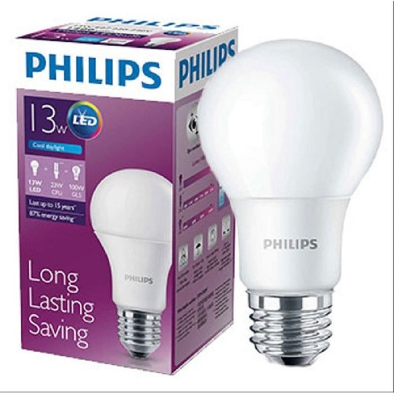 Pencahayaan Terang Keseluruhan Dengan Philips Led Bright 13W 